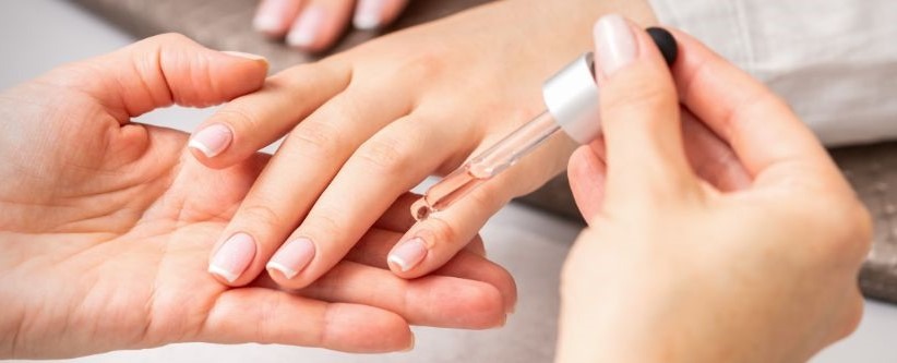 Applying Cuticle Oil on Nails